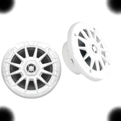 NEXDYNAMI TM Round Speakers Compatible with Seachoice 5.25' - White, High-Performance Marine Audio
