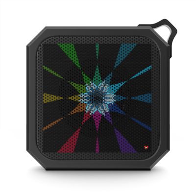 Outdoor Bluetooth Speaker Vibrant Starburst Design Portable Music Player Beach Camping '2.Legendary.Journey' Art Mitzisniftis