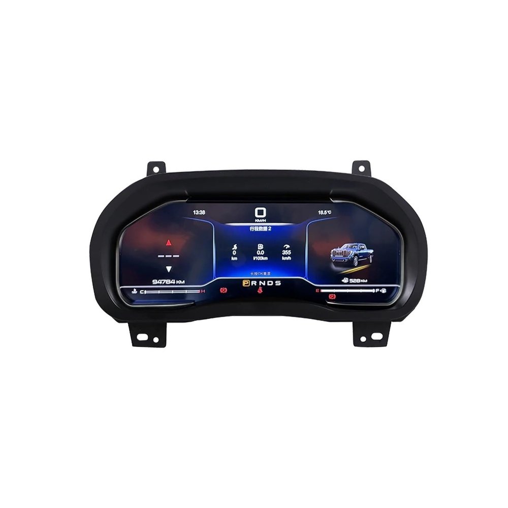 Car Digital Cluster Instrument 12.3" LCD Digital Cluster Fit For Dash Display Virtual Cockpit Speedometer Panel Upgrade Fit For Chevy Silverado Fit For GMC Sierra 2014-2019 Dash Instrument Panel(Lcd S