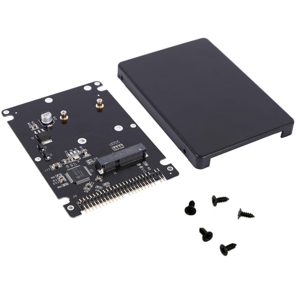 Aluminum mSATA SSDs to 2.5" PATA/IDE Adapter Card with Case Support 3*5cm 3*7cm mSATA Solid State Drives (SSD)
