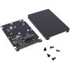 Aluminum mSATA SSDs to 2.5" PATA/IDE Adapter Card with Case Support 3*5cm 3*7cm mSATA Solid State Drives (SSD) view 1