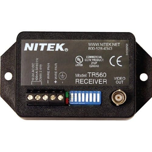 TR560 Active Video Balun Receiver, Selectable Distance Settings