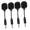 Garneck 4 PCS Mini Noise Canceling Microphone for Streaming PC and Mobile Use Portable Omnidirectional Mic Clip for Live Singing and Recording view 1