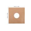Abaodam 12-Inch Vinyl Record Storage Sleeves 5pcs Kraft Paper Protective Jackets with Center Film for Record Collectors and Vinyl Enthusiasts view 2