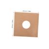 FUTUREORYY 5pcs Kraft Vinyl Record Inner Sleeves 12 Inch Blank Matte Album Covers for Anti-Static Protection and Storage view 2