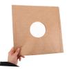 FUTUREORYY 5pcs Kraft Vinyl Record Inner Sleeves 12 Inch Blank Matte Album Covers for Anti-Static Protection and Storage view 3
