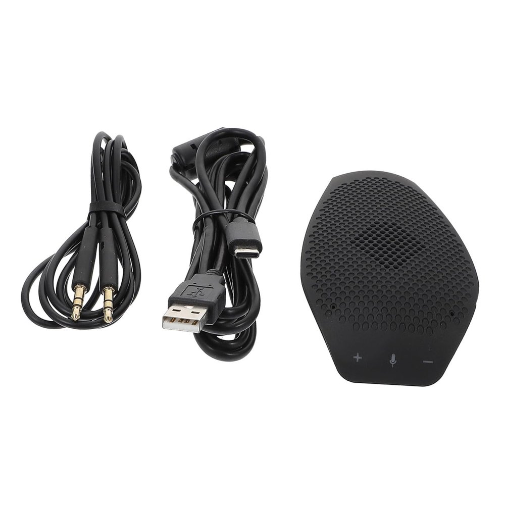 DIYEAH 1Pc Directional Microphone for Laptop Compact Design Durable Material for Conference Calls Live Streaming Voice Chat Black