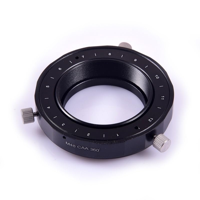 EWAIDI Upgraded M42 / M48 / M54 / M68 CAA 360 Rotation Camera Angle Regulator(M48)