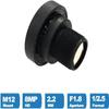 EWAIDI CCTV Lens 8MP 2.2mm 1/2.5 inch IR Distortionless F1.8 M12 Mount with 650nm IR Filter for Camera view 4