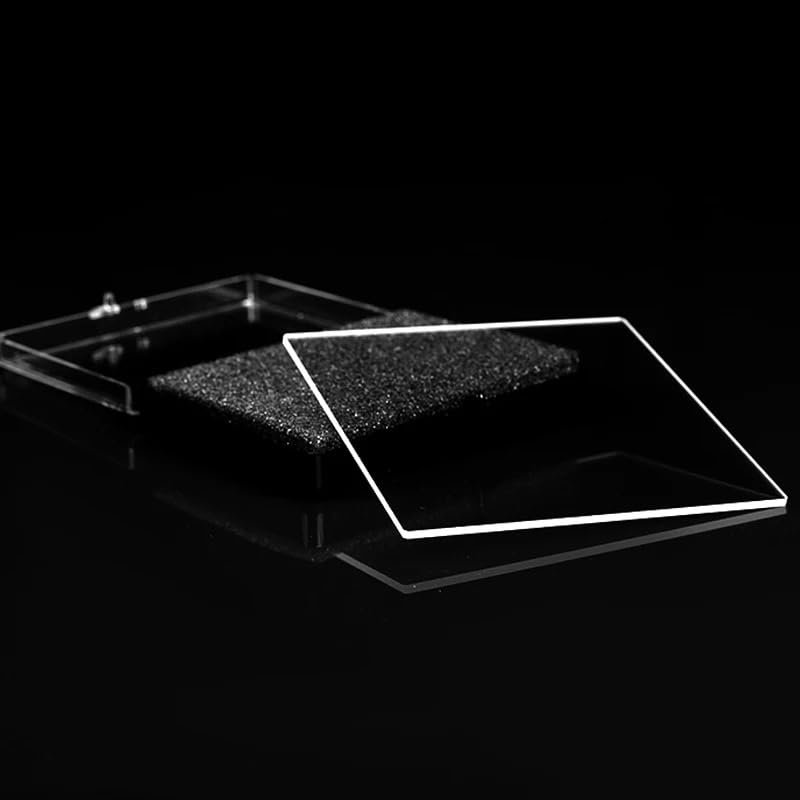 EWAIDI Quartz Glass Plate Various Specifications Transparent UV(20x20x1mm)
