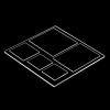 EWAIDI Quartz Glass Plate Various Specifications Transparent UV(20x20x1mm) view 4