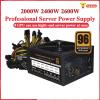 KDEGK 2000W 2400W 2600W 180V-260V ETH ATX Bitcoin Mining Power Supply 95% Efficiency Support 8 GPU Display Cards for BTC Miner Mining(2400W) view 2
