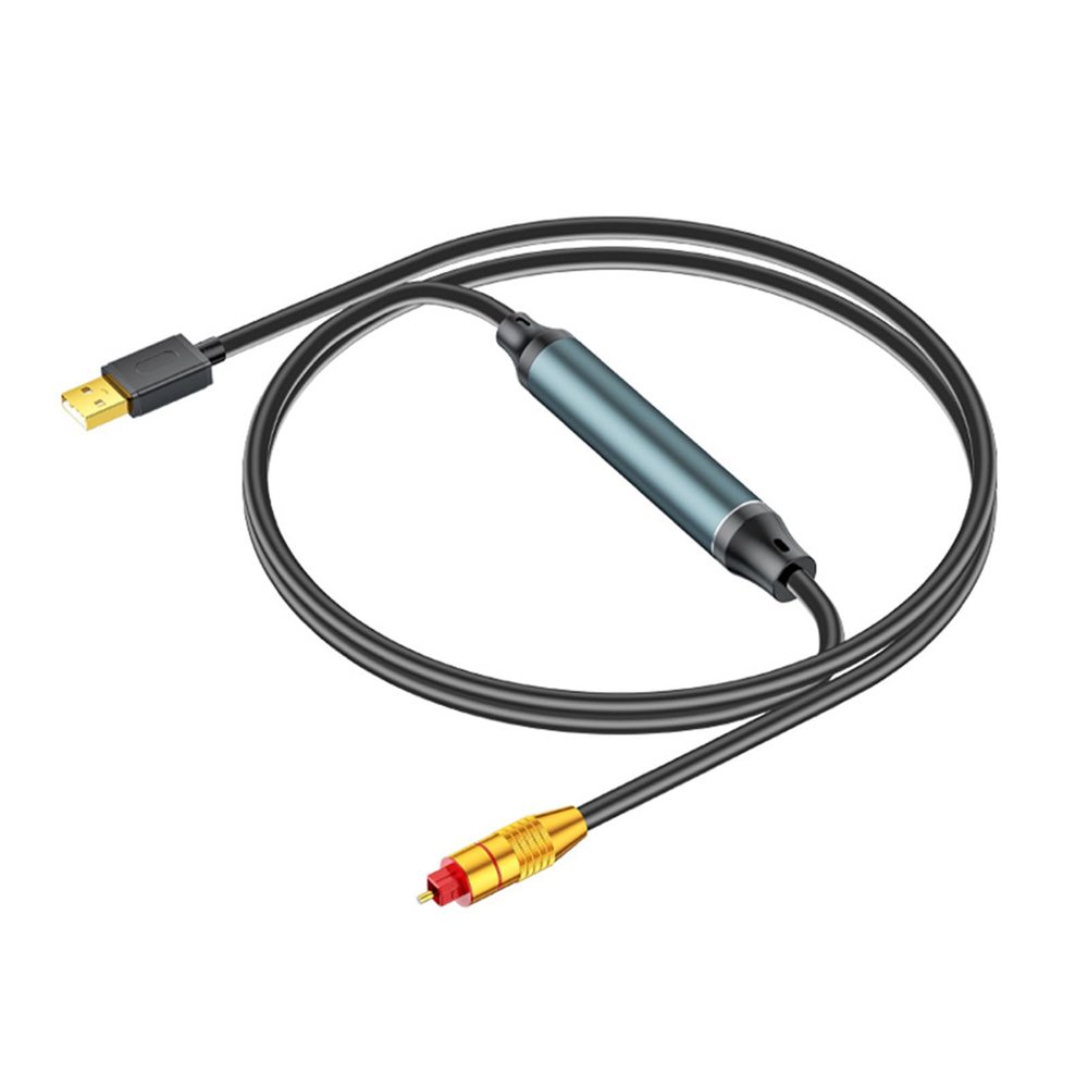 HapGlan USB to Optical Analog Converters Digital Optical SPDIF to Analog Stereo Sound Adapter Optical Cable for HDTV Game Consoles