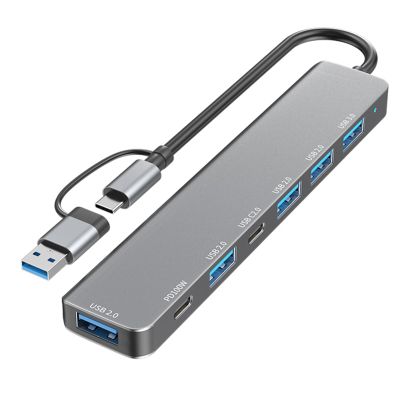 HapGlan USB C Docking Station USB3.0 2.0 Fast Data Transfer and Charging Capabilities PD100W Card Reader Multiple Port5 Option