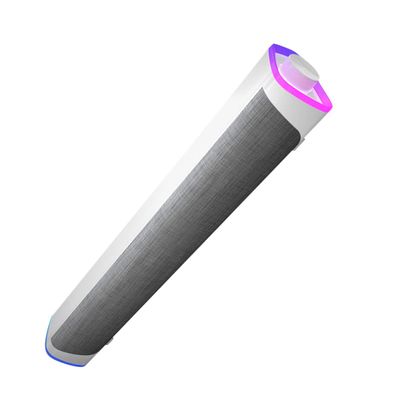 Gatuida Wired Soundbar Speakers 3D Surround Sound Desktop Speaker System Tablets USB Powered White
