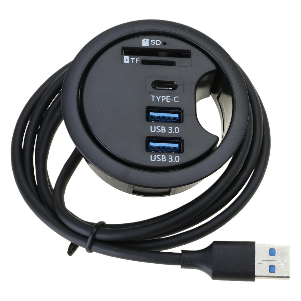 HapGlan USB3.0 Memory Card Reader USB3.0 Dock Card Reader USB Extender for PC Laptop Tablet Dock Station for Desktop PC