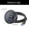 HapGlan USB3.0 Memory Card Reader USB3.0 Dock Card Reader USB Extender for PC Laptop Tablet Dock Station for Desktop PC view 3
