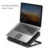 HapGlan Foldable Adjustable Laptop Cooling Pad with 2 Quiet Fan for Notebook with Adjustable Heights and USB Connection view 2