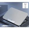 HapGlan Foldable Adjustable Laptop Cooling Pad with 2 Quiet Fan for Notebook with Adjustable Heights and USB Connection view 3