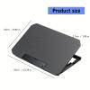HapGlan Foldable Adjustable Laptop Cooling Pad with 2 Quiet Fan for Notebook with Adjustable Heights and USB Connection view 4