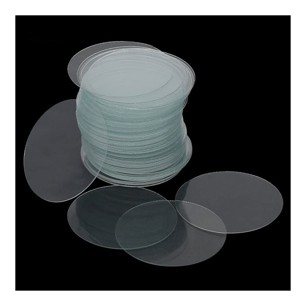 JOEBO Microscope Kit 100 Pieces Round coverslip Laboratory consumables are Microscope Glass Cover Slide Microscope Lens Adapters(20mm)