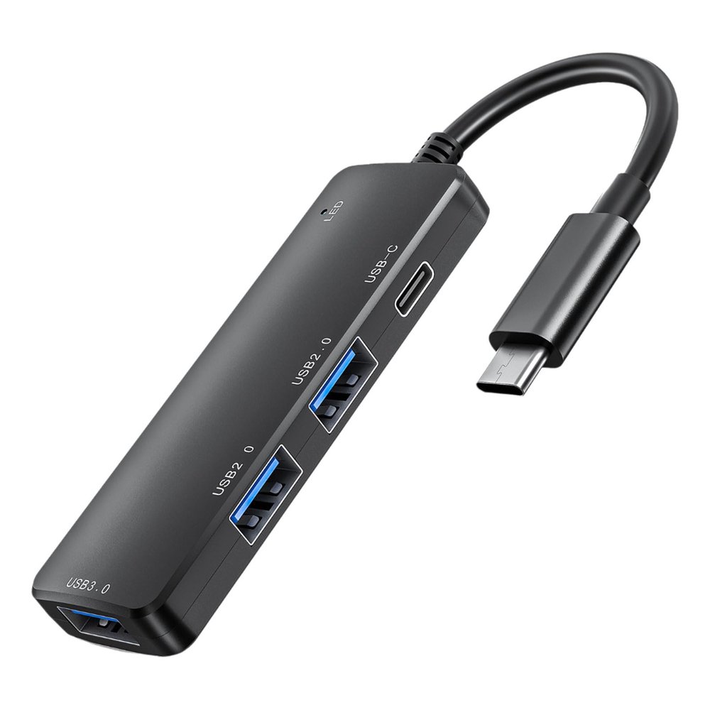 USB Adapter Multiports USB3.0 2.0 Docking Station for Laptops Phones Fast Charging and Data Transfer Aluminum Body