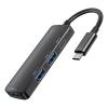 USB Adapter Multiports USB3.0 2.0 Docking Station for Laptops Phones Fast Charging and Data Transfer Aluminum Body view 1
