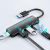 USB Adapter Multiports USB3.0 2.0 Docking Station for Laptops Phones Fast Charging and Data Transfer Aluminum Body view 4