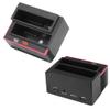Mtlavishness Dual Bay 2.5 and 3.5 Inch SATA and IDE HDD Enclosure Docking Dock Station USB2.0 Hub Card Reader for Multiple Hard Drive Usage Support Simultaneous Reading of Two 3TB view 3