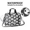 Adornori Soccer Laptop Sleeve Case 14 15 15.6 inch, Soccer Laptop Briefcase Shoulder Bag Waterproof Travel Computer Cover Carrying Bags view 2