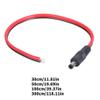 DC5521 Supply 5.5mmx2.1mm Male Power Pigtail 14AWG Bare Wire Open End Wire Repair Cable CCTV Security Camera LED Strips view 2