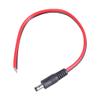 DC5521 Supply 5.5mmx2.1mm Male Power Pigtail 14AWG Bare Wire Open End Wire Repair Cable CCTV Security Camera LED Strips view 3