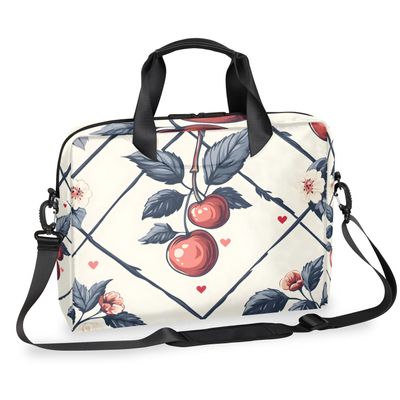 Adornori Vintage Cherry Laptop Bag for 14 15 15.6 Inch, Waterproof Laptop Sleeve Case Computer Cover Carrying Bag Travel Work Briefcase Shoulder Bags