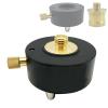 ylbtkioe Black Rotating Prism Adapter Base Tribrach Tripod Prism Point Adapter 5/8-11 Thread Mount for GPS Retro Prisms and Target Systems with Removable Centre view 1