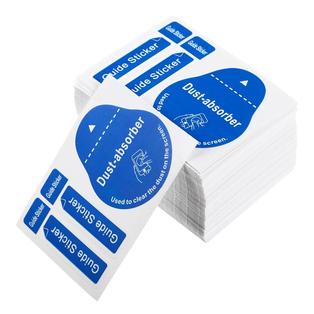 Gadpiparty 200pcs Screen Dust Remover Stickers for Phone Fingerprint Stain Cleaner for Camera Lens Smartphones Laptops Tvs and Glasses