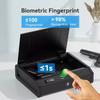 Anti-theft fingerprint password safe, anti-drop car valuables pistol safety gun case view 2