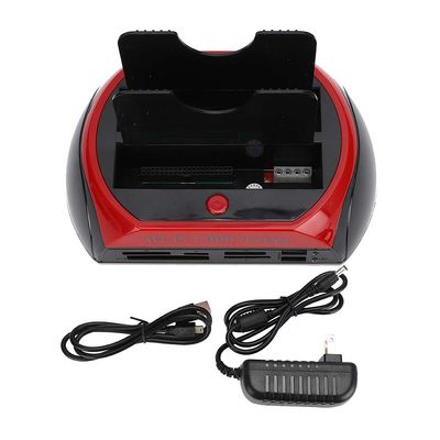 Mtlavishness 2.5 and 3.5 Inch Dual SATA IDE Docking Station Hard Disk Drive Dock with One Touch Backup Function and High Speed Data Transmission Ideal for File Copying and