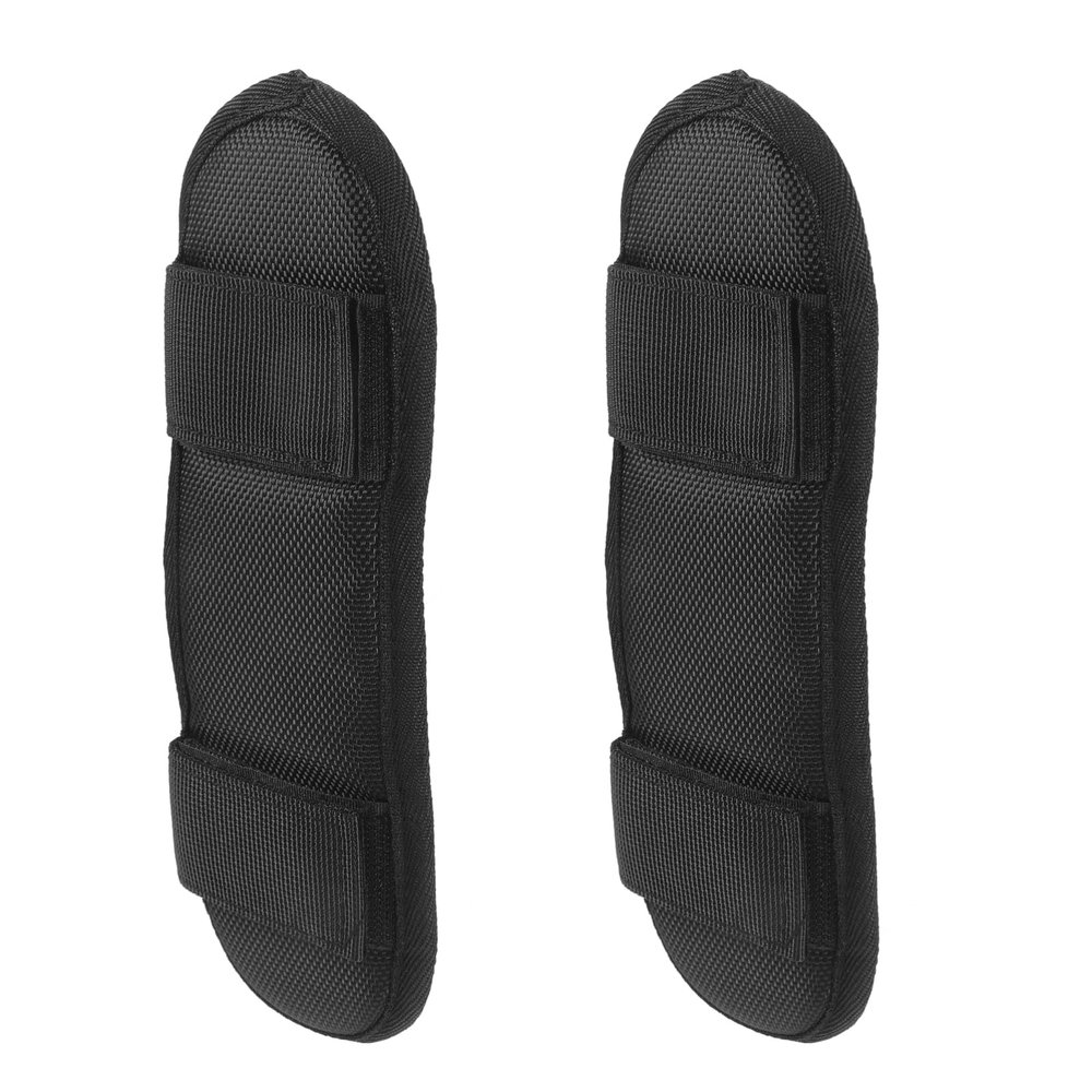 FUNNETOYU 2pcs Removable Shoulder Pads for Backpack Lightweight Pressure Relief Cushions Breathable Hiking Bag Straps for Comfort and Support for Camera Laptop and Messenger Bags Black
