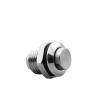 1Pcs 10mm 2pin Panel Hole Metal Push Button Switch High Head Self-Locking/Latching Self-Reset/Momentary(Self-Reset) view 2
