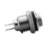 1Pcs 10mm 2pin Panel Hole Metal Push Button Switch High Head Self-Locking/Latching Self-Reset/Momentary(Self-Reset) view 4