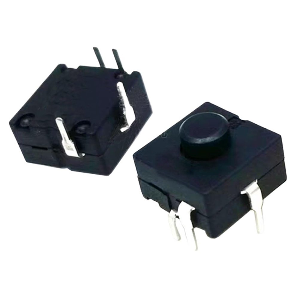 10PCS Power Button Switch 12mmx12mm H=9mm 4PIN DIP ON-ON-ON-Off