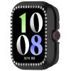 2 Pack Bling Case for Vivo Watch GT Cover Hard PC Crystal Diamonds Rhinestone Protective Bumper Shell Smartwatch, without Screen Protector (Black/Beige) view 2