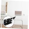 SOPOTUTU Desk Laptop Mount Double Layer Metal Laptop Holder Screws Universal Under Table Stand Keyboards Cable Boxes Black view 2