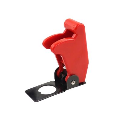 1pcs Cover Illuminated LED Toggle Switch Cover 12V Car Dashboard with Missile Flick Cover Toggle Switch Cover Tools(Yellow)