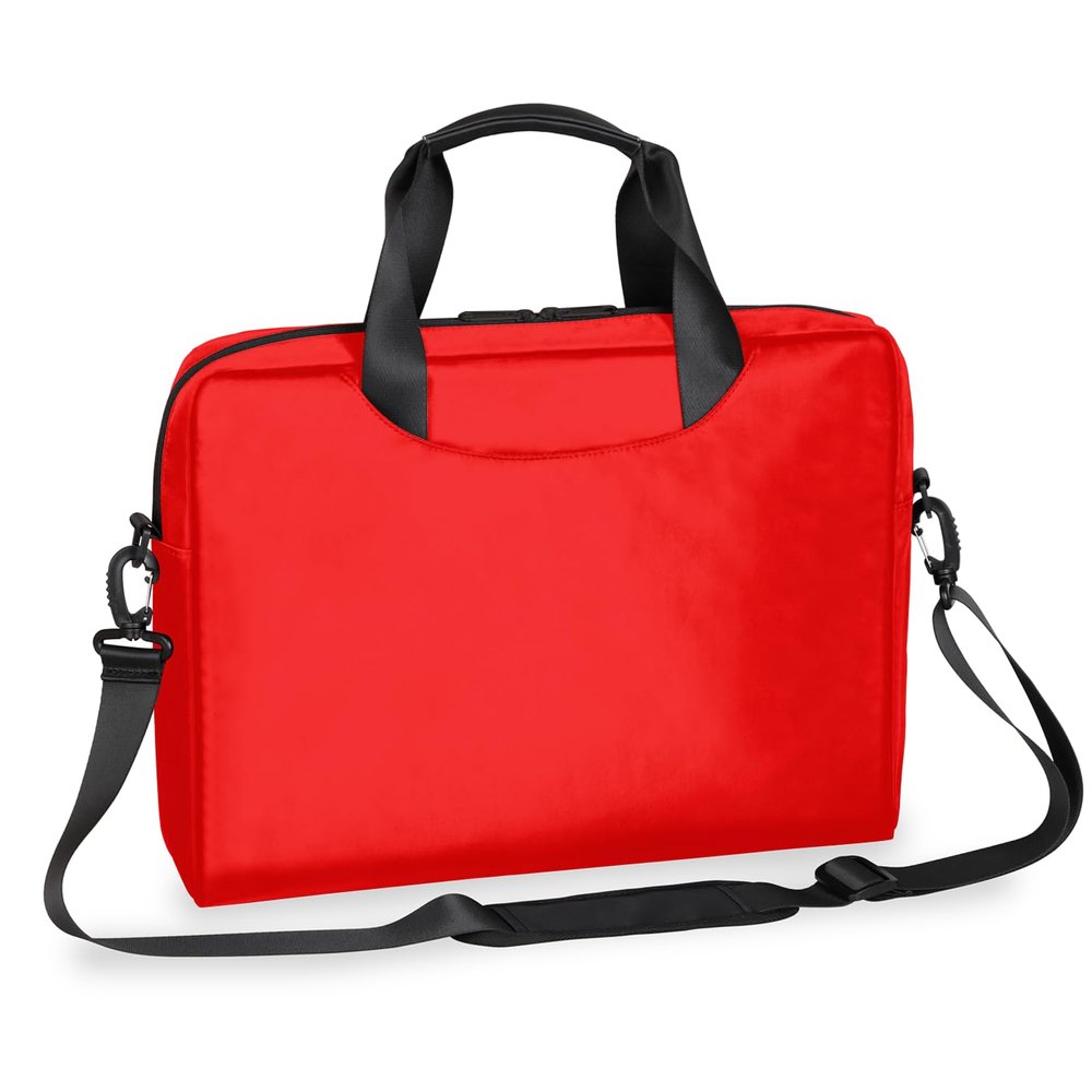 Adornori Red Laptop Shoulder Bag 14 15 15.6 inch Waterproof Computer Bags Travel Offices Work Carrying Handbag Briefcase for Men Women
