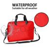 Adornori Red Laptop Shoulder Bag 14 15 15.6 inch Waterproof Computer Bags Travel Offices Work Carrying Handbag Briefcase for Men Women view 3