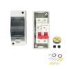 1pcs 16A 20A 32A 40A 63A PV Solar Disconnect Switch Photovoltaic Circuit Isolator Miniature RV Breaker Box DC500V IP65(40A) view 1
