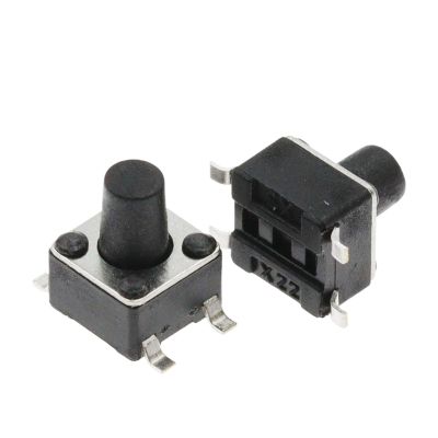 50PCS 4.5X4.5 Push Button Switch SMD 4.5X4.5X3.8 Light Touch Switch 4.5 * 4.5 * 4.3/5/6/7/8/9/10/11/12/13MM The Power Switch 4Pins(4.5X4.5X9MM)