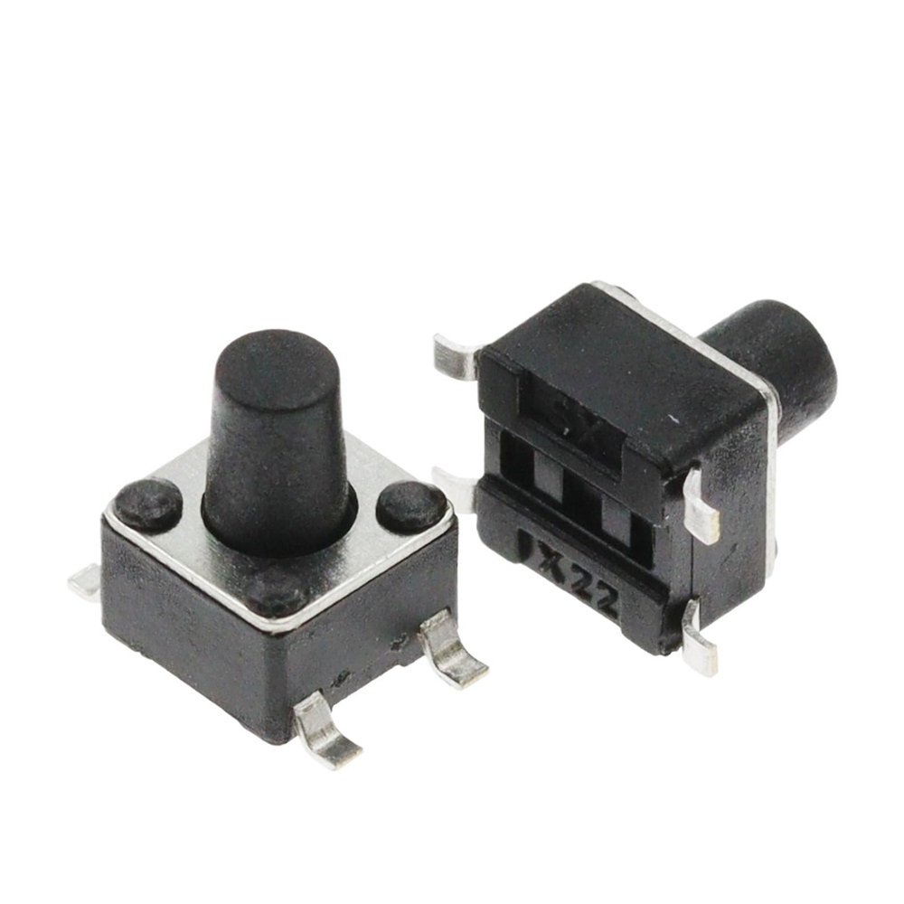 50PCS 4.5X4.5 Push Button Switch SMD 4.5X4.5X3.8 Light Touch Switch 4.5 * 4.5 * 4.3/5/6/7/8/9/10/11/12/13MM The Power Switch 4Pins(4.5X4.5X9MM)