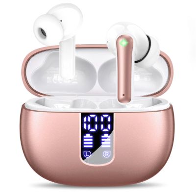 Ear Buds Wireless Earbuds - Bluetooth 5.3 Headphones (48H Playback) Built in Mic with LED Display Charging Case, IP7 Waterproof Earphone for iPhone Andriod Phones Laptop Sports Workout